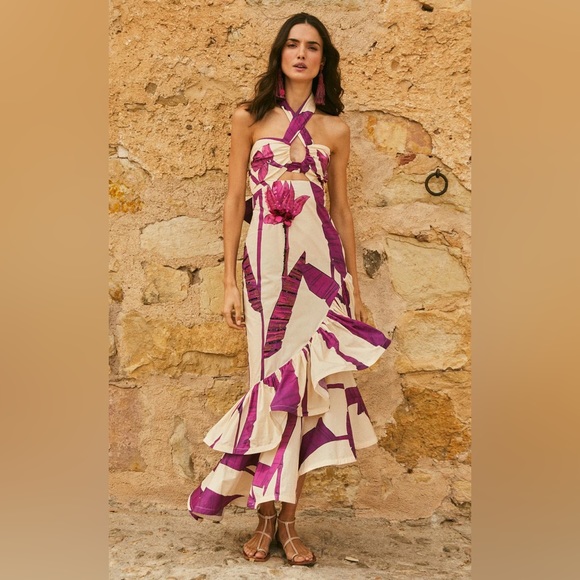 Johanna Ortiz $1,995 CARELESS FLORAL ANKLE dress - Picture 2 of 13